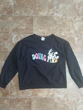 Warner Bros. Black Looney Tunes Graphic Sweatshirt
